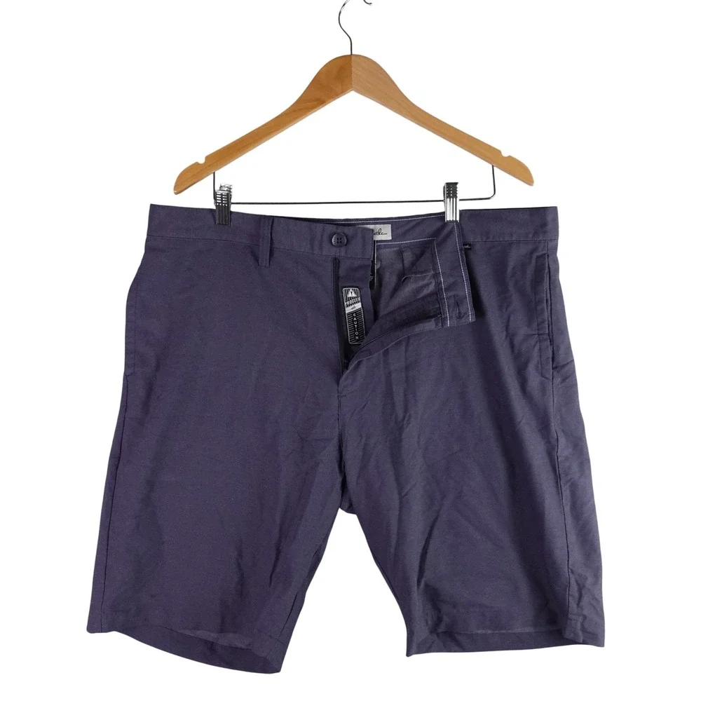 Travis Mathew Mens Golf Shorts Blue Performance Stretch Size 38
